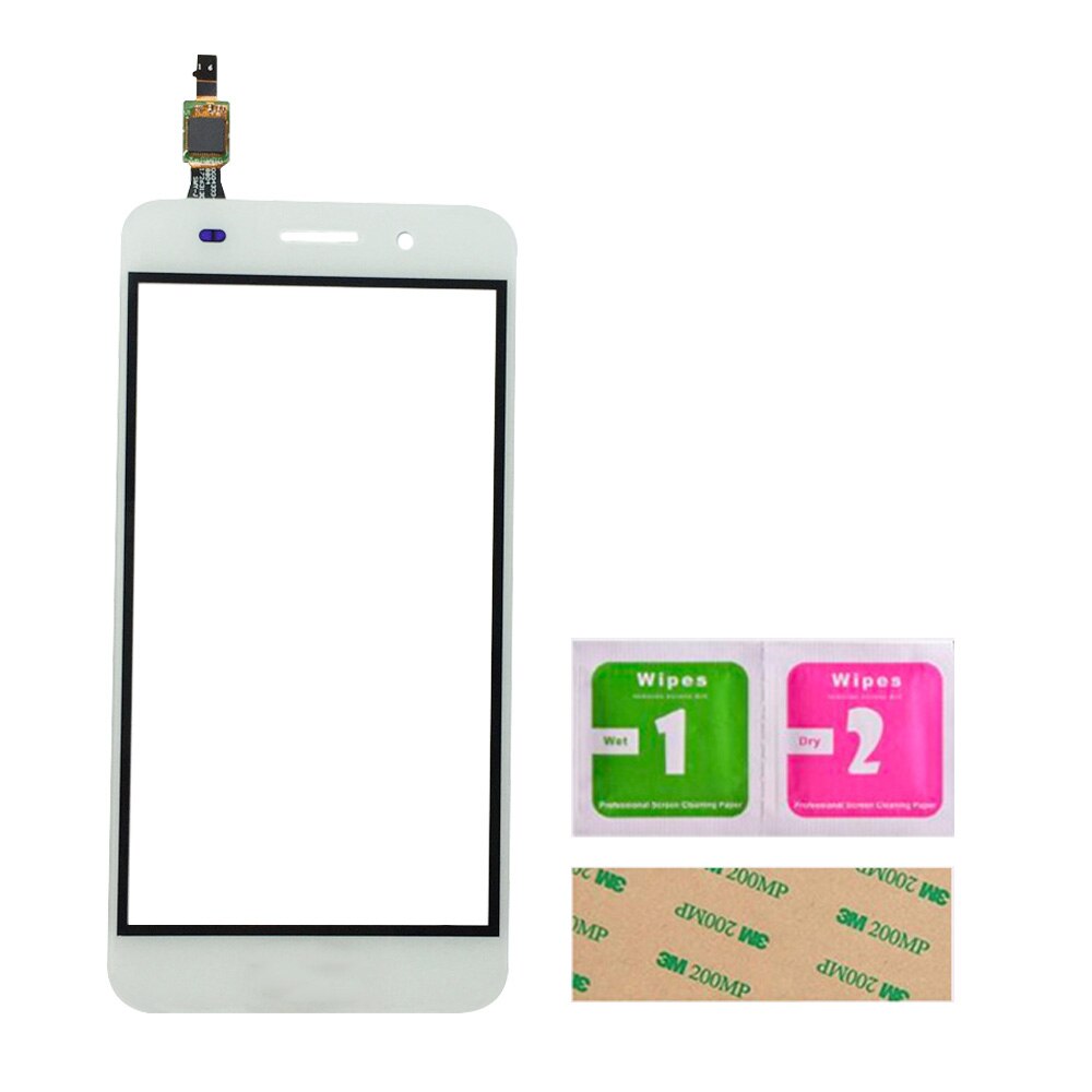 Touch Screen Glas Voor Huawei Y3 /Voor Huawei Y5 Lite Digitizer Panel Sensor Touch Gereedschap 3M lijm Doekjes