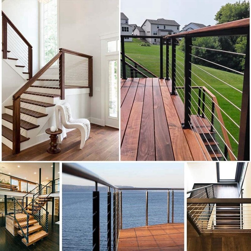 2 Set 316 Stainless Steel Right Left Handed Thread Swage Lag Screws,100mm & 1/8 Inch