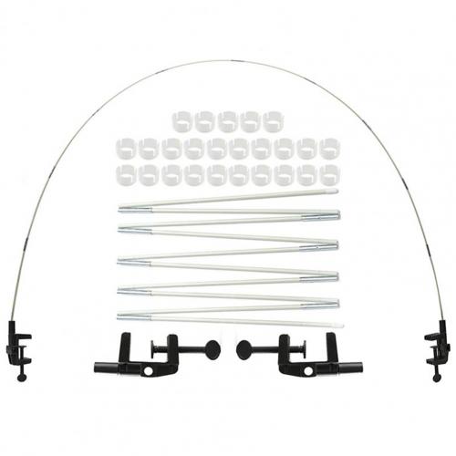 1 Set Table Balloon Arch Decorative Easy to Assemble Adjustable Wedding Small Desktop Balloon Arch Kit for Home: white