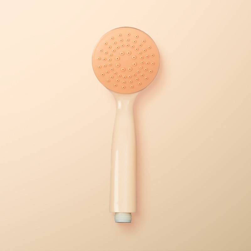 Household shower head hand-held shower bath shower fall resistant shower head colorful shower head hose bracket set: Orange shower head