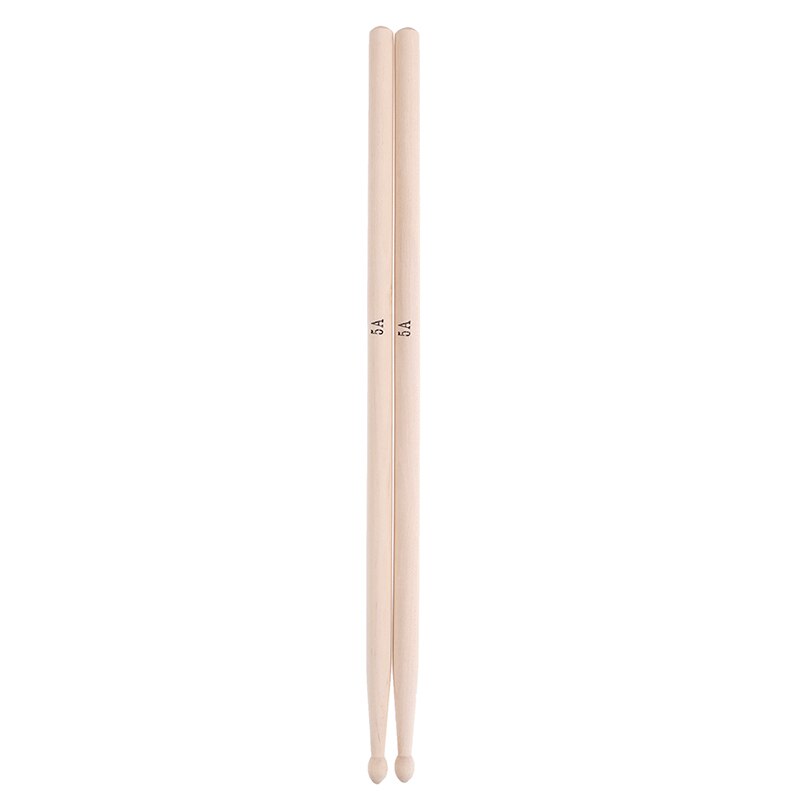 1 par de palillos de tambor de madera de arce de banda Musical 5 a instrumentos musicales