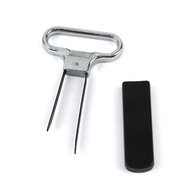 Two-Prong Cork Puller Red Wine Opener Champagne Bottle Stopper Remover Bar Tool X7JE