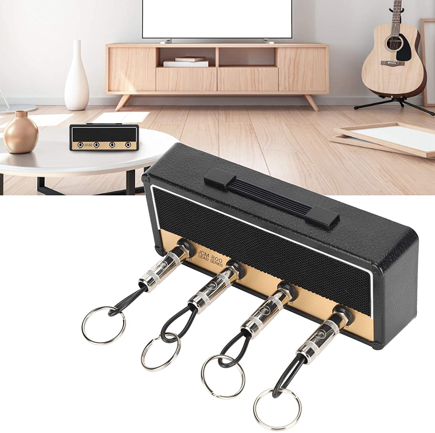 Portallaves de pared para el hogar, soporte para llaves, amplificador de guitarra, soporte de caja colgante, rock