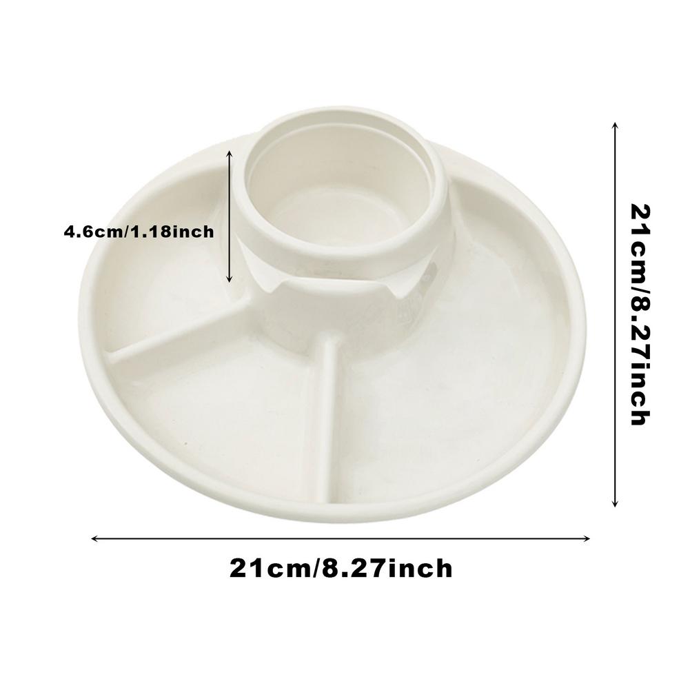 Breakfast Plate Divided Portable Barbecue Picnic Tray Dinner Tray Lunch Container Food Plate for School Canteen Lunch Box