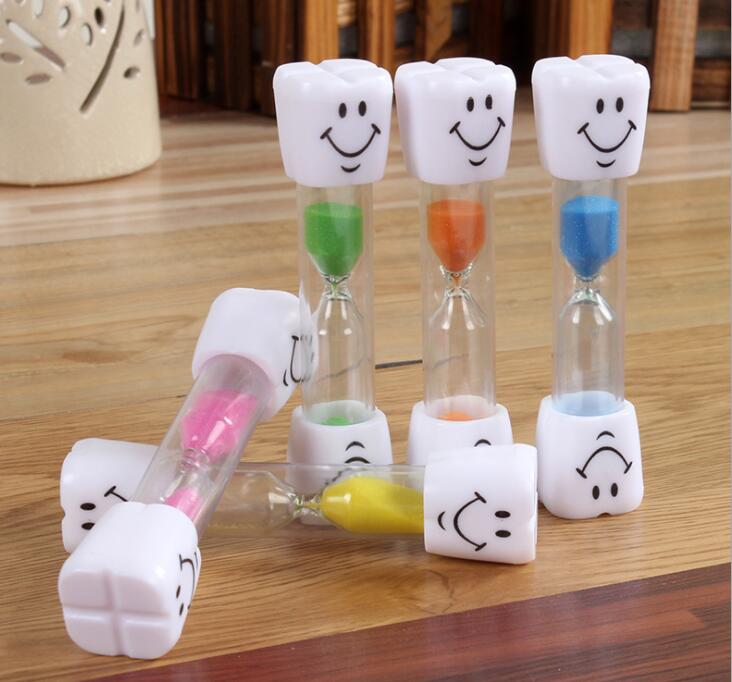 3 Minutes Smiling Face sand timer Decorative Household Items Kids Toothbrush Timer Sand Clock