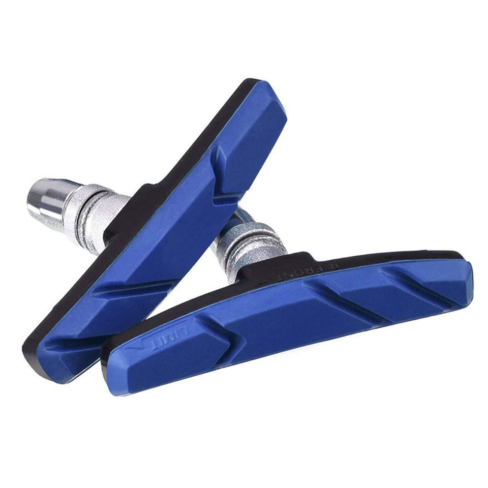 Pastillas de freno de bicicleta de carretera y de montaña, accesorios duraderos para ciclismo, frenos en V, bloques de goma, 1 par: Blue