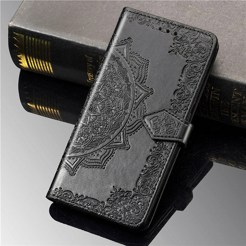 A515 Case For Samsung Galaxy A51 A515F Luxury Leather Wallet Flip Card Holder Phone Case For Samsung A51 51A SM 51 A 515 Cover: Black