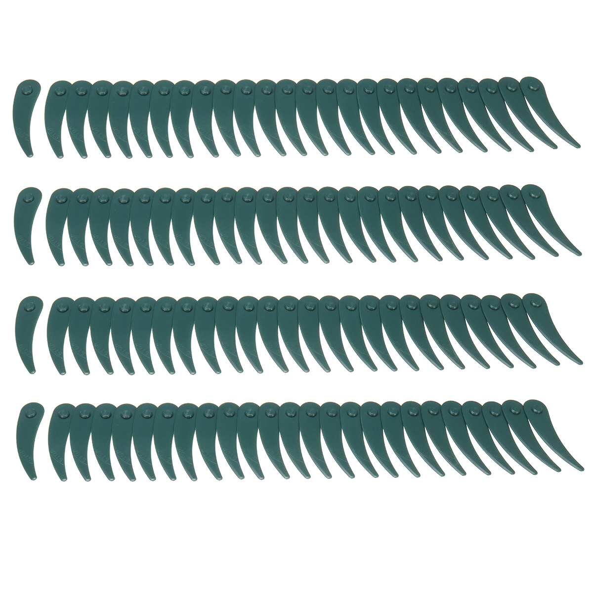100pcs Plastic Blade Durablade Grass Trimmer Lawnmower Cutter Blades For Bosch ART 23/26-18 Garden Lawn Machine Accessories Tool