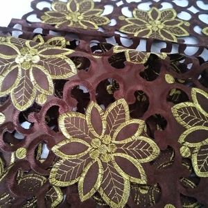 Fyjafon Table Runner Classical Table Runners 40*150cm To 40*246cm Hollow Modern Embroidered Table Runner Coffee