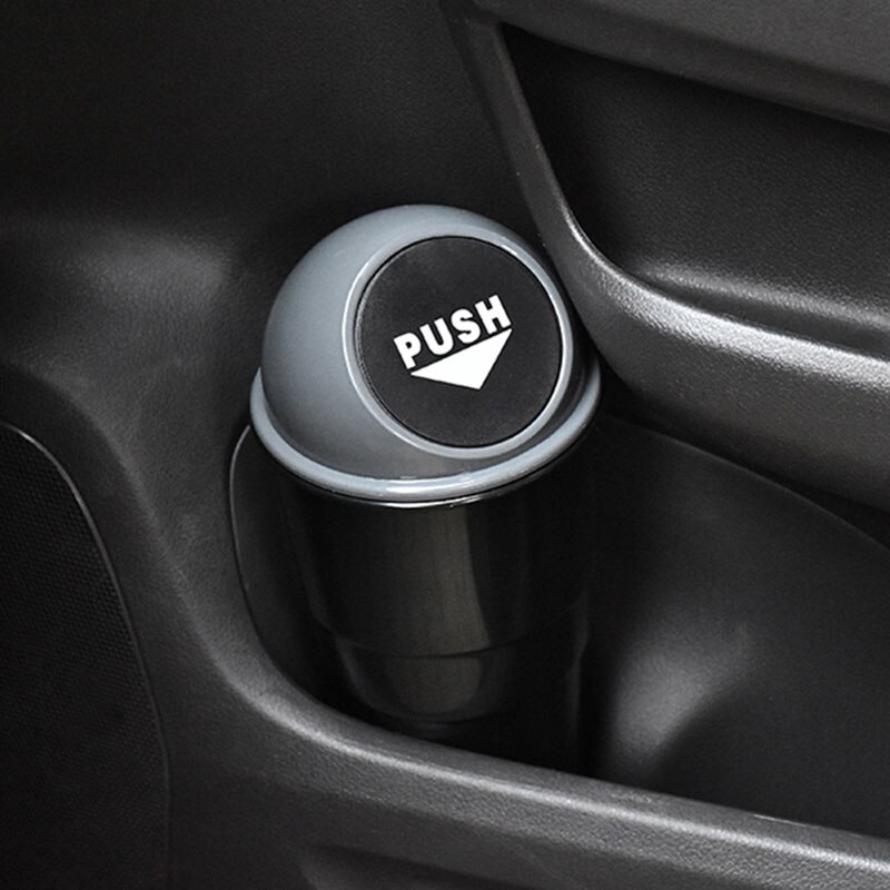 Cenicero de Cubo de basura para coche, Cenicero de basura, papelera de decoración para coche, caja para basura, Cenicero