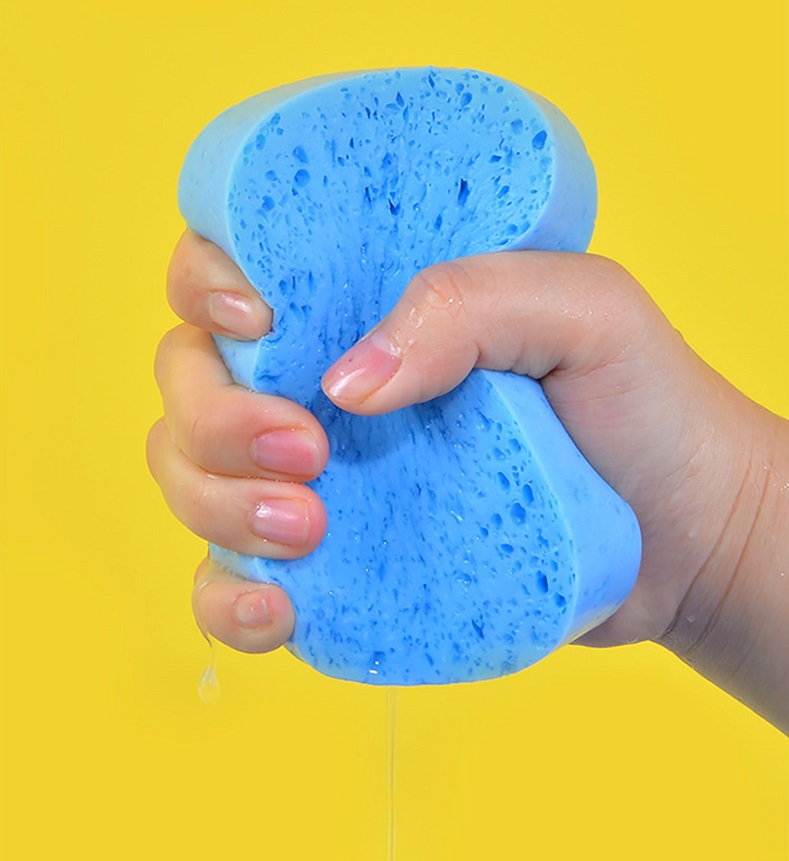 Esponja de cepillo de pintura de acuarela en caja, esponja de agua especial hidratante, fuerte absorción de agua, herramienta de limpieza, suministros de arte