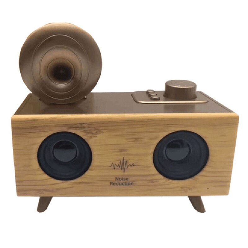 Home Wireless Bluetooth Speaker 10W High Power Subwoofer Speaker Super Bass 3D Surround Sound Speaker: khaki