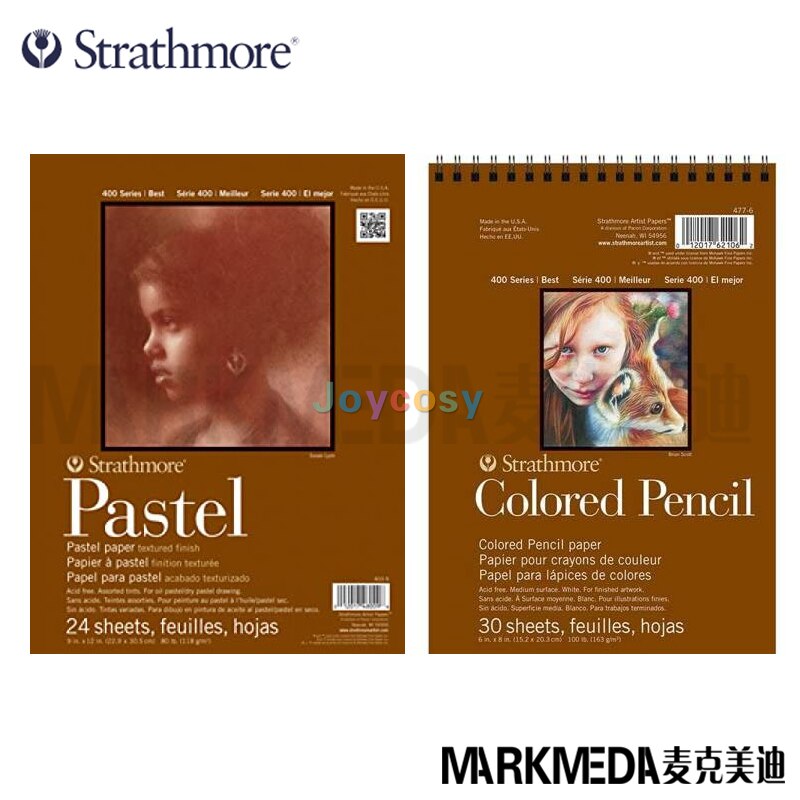 Strathmore Sketch Paper Pad, Drawing Paper Pad, 400 Series 300 Series, Versatile Ideal for Pencil, Charcoal, Crayon and Markers