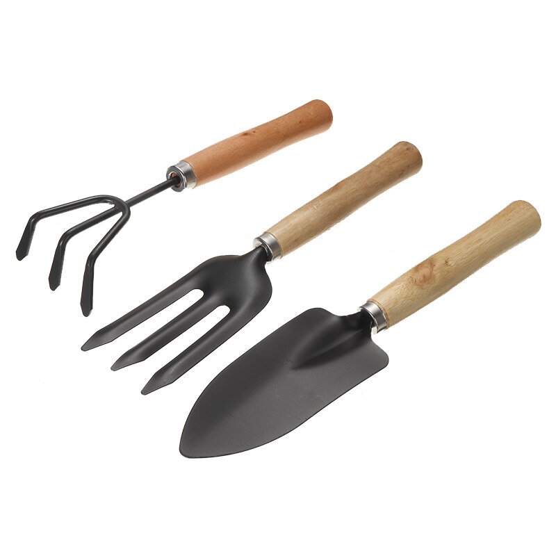 3Pcs/Set Mini Gardening Tools Shovels Spade Rake Planting Tools Combination Shovel Rake Set Shovels Claw Seed Disseminators