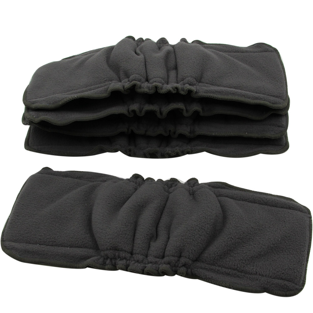 Ohbabyka-couches lavables | Paquet de 10 couches, Couche Lavable, Microfibre, charbon de bambou, tissu de Couche, Inserts de couverture de couches