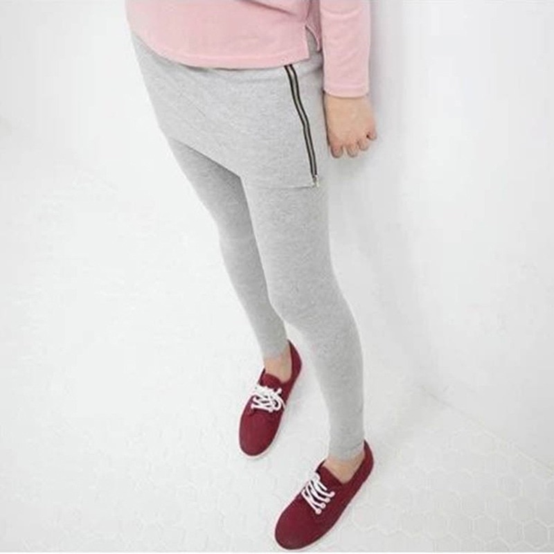 Las mujeres de arranque en de lana Legging falda tobillo-Leggins de longitud pantalón polainas femeninas con falda pantalón de otoño invierno