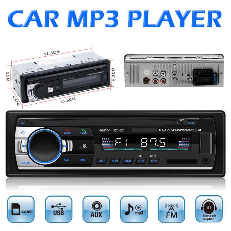 Auto Stereo Bluetooth MP3 Speler Muziek Kopie Afstandsbediening Digitale Media Ontvanger