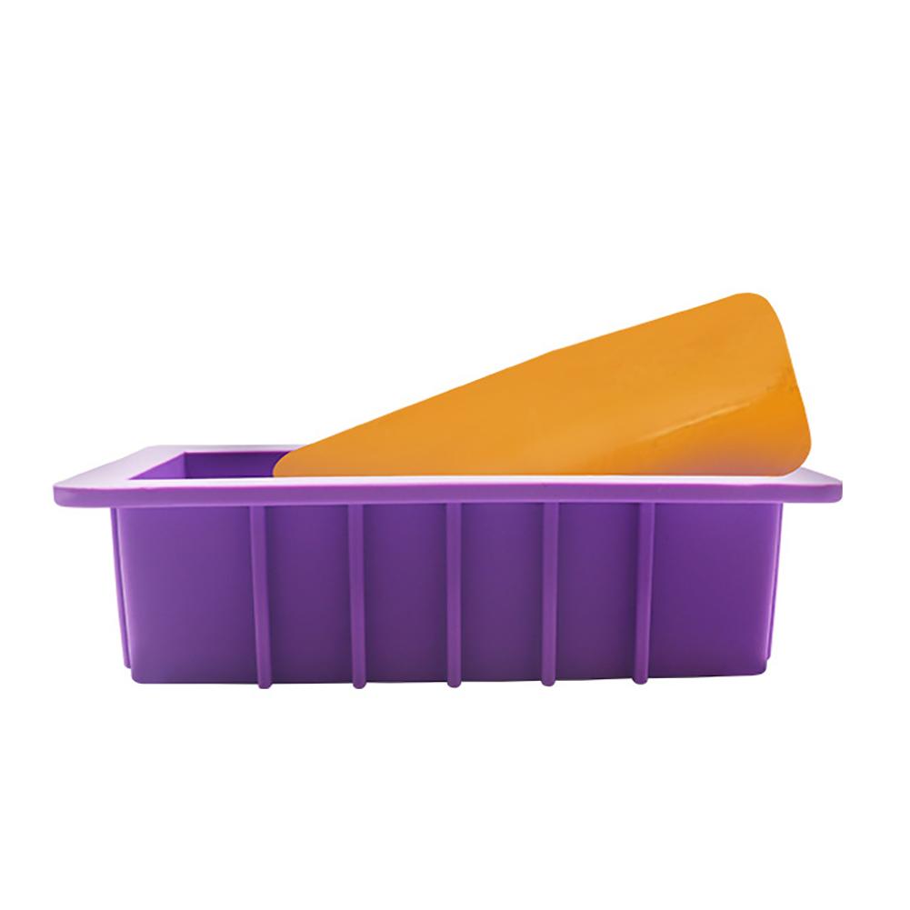 Rectangle Silicone Soap Mold 38 Oz 1000ml Flexible Easy Removal DIY Handmade Soap Mould Muffin Loaf Making Mould