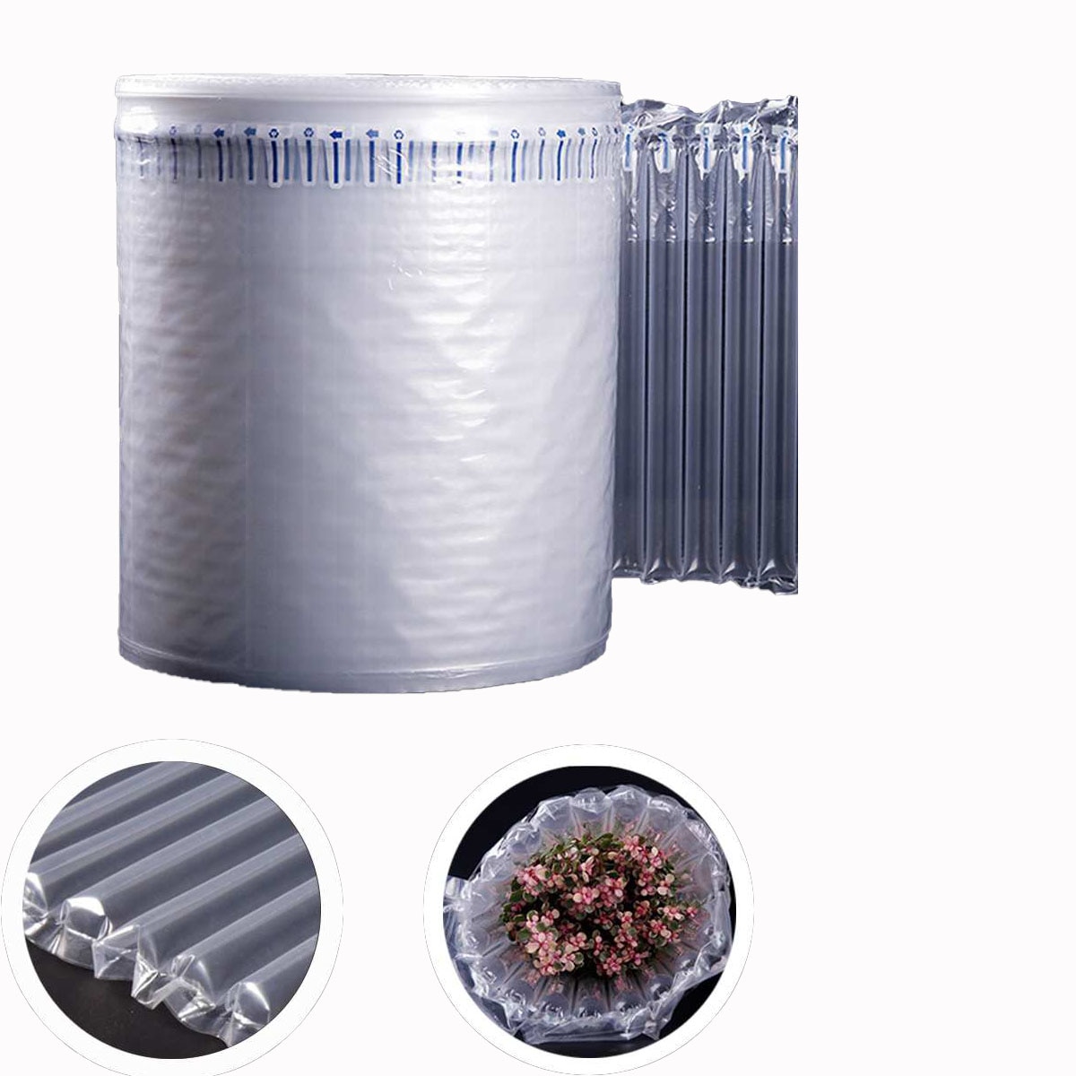 Inflatable Air Column Bag Coil Express Packaging Shockproof Bubble Film Anti-Collision Buffer Inflatable Bubble Column Courier