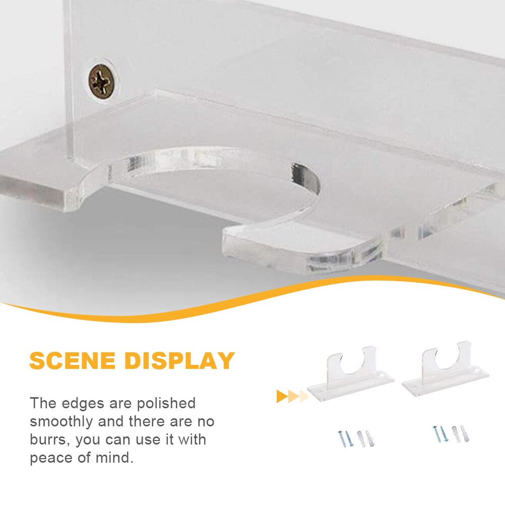 2 stück wandhalterungen für baseballschläger und softballschläger, acryl-schlägerständer