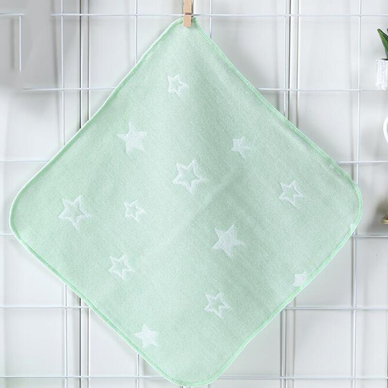 2 st spädbarnshandduk 25*25cm muslin handduk näsdukar två lager torka handduk