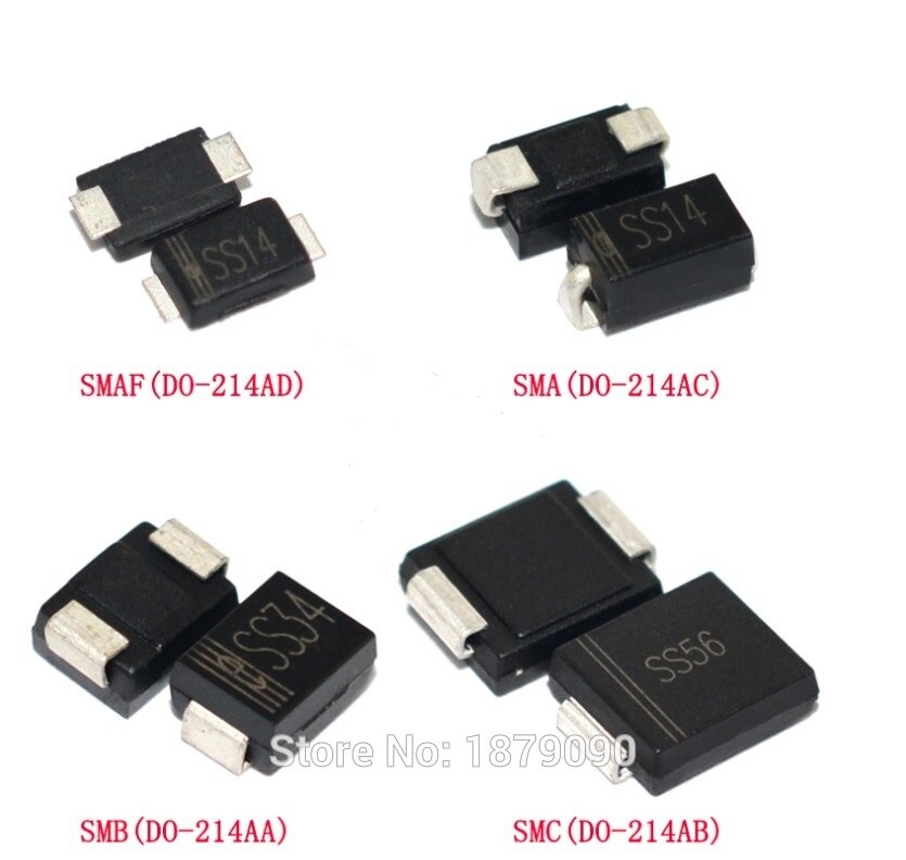 50PCS SMAF DO-214AD 2A 20V 40V 60V 80V 100V 120V 150V 200V SS22F SS24F SS26F SS28F SS210F SS212F SS215F SS220F