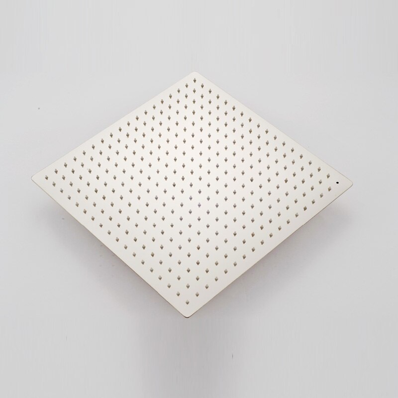 SHBSHAIMY Chrome 20'' Square Rainfall Bathroom Shower Head Set Brass 10 12 16'' Ceiling Mounted Bathtub Shower Head