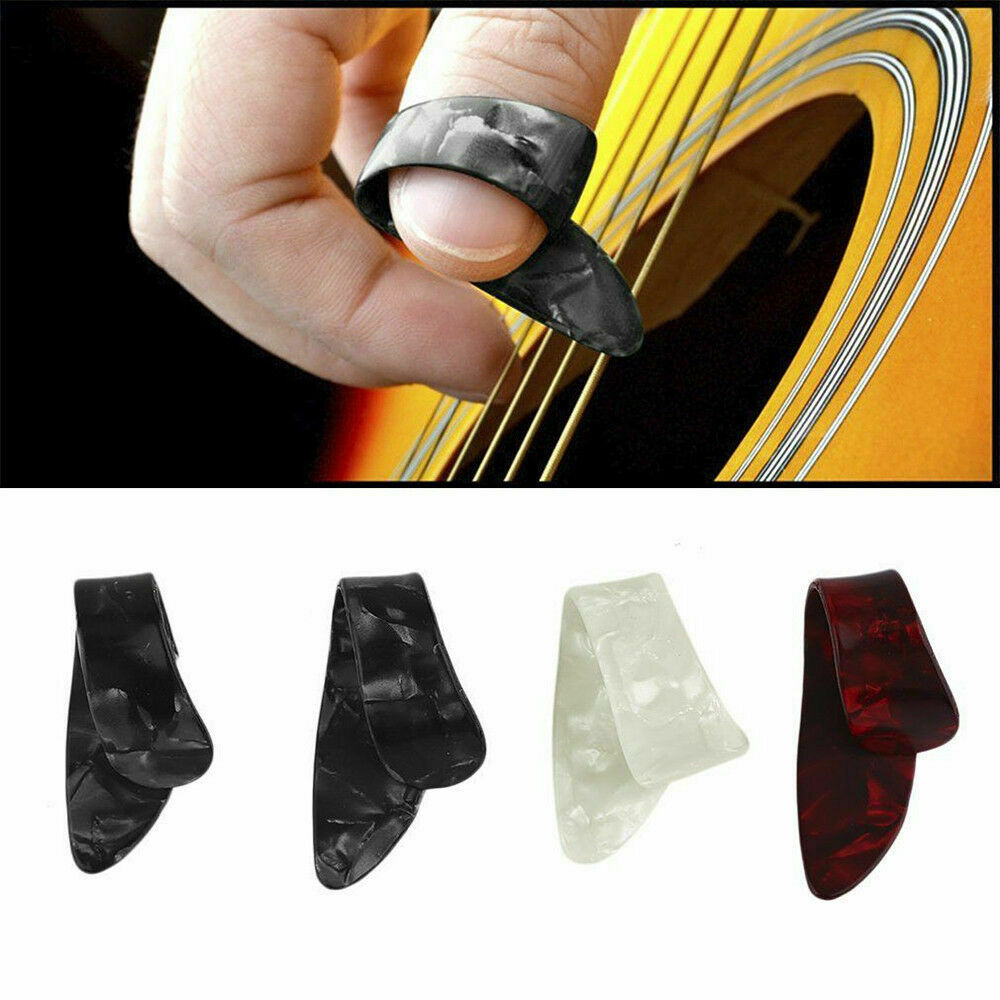 5 Duim 10 Nagel Plectrums Met Opbergdoos Voor Gitaren Bass Banjo Celluloid Multicolor