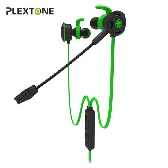 Plextone G30 PC Gaming Hoofdtelefoon met Microfoon Bass Noise Cancelling Oortelefoon Met Microfoon Voor Telefoon Computers: Green retail box