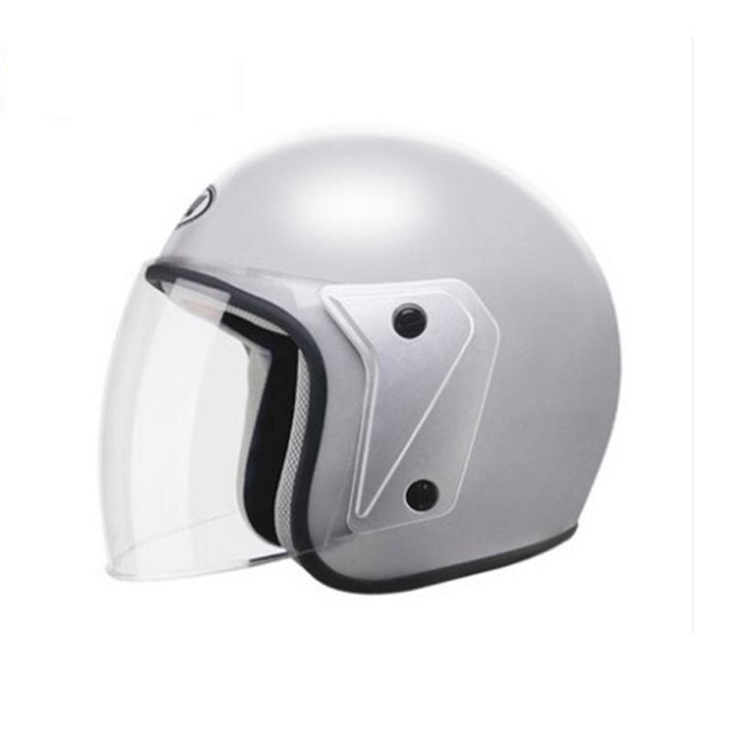 Adjustable Size Dial DOT Full Face Mask Skull Cap Motorcycle Helmets Unisex-Adult Motorcycle Helmet Motorcycle Accessories: silver