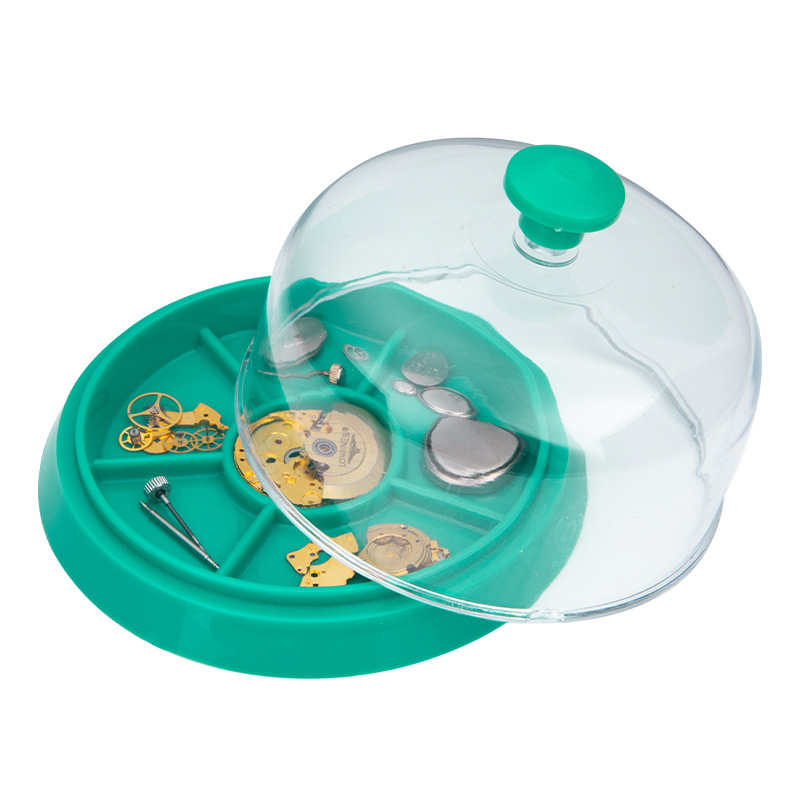 Horloge Deel Beweging Accessoires Opbergdoos Voor Horloge Reparatie Batterij Vervangende Opening Gereedschap Opslag Stofdichte Behuizing Lade