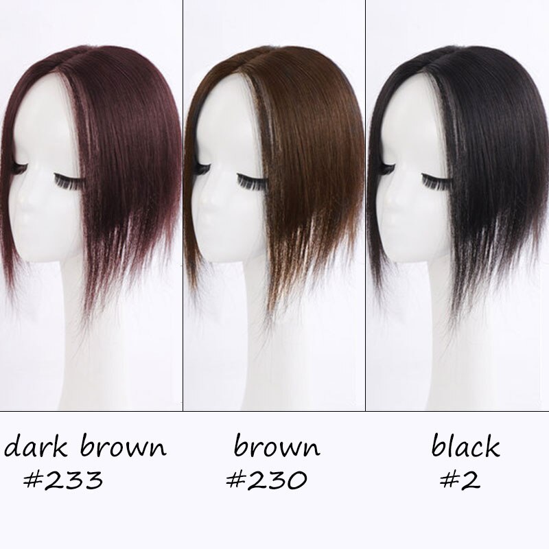 Synthetic Straight Hair Extensions for Women Natural Color Top Closures Clip In Hair Extension Hairpieces MUMUPI