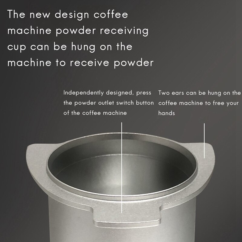 Coffee Machine Universal Alloy Catcher Cup For Breville 8 Series Bean Mill Catcher Cup Coffee Machine Handle Catcher Cup