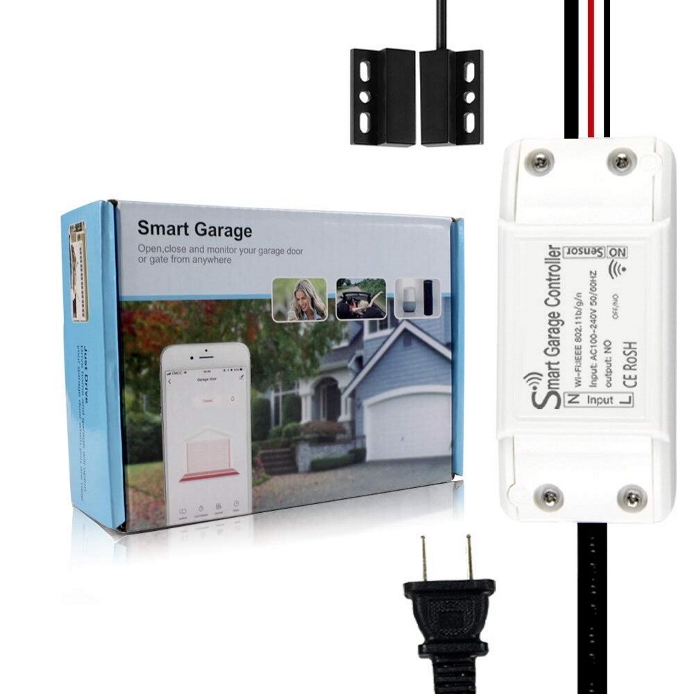 Wifi smart trådløs universal garageportåbner alarm sensor med hjem og smart liv kan app styre dp -wp003 tyverisikring