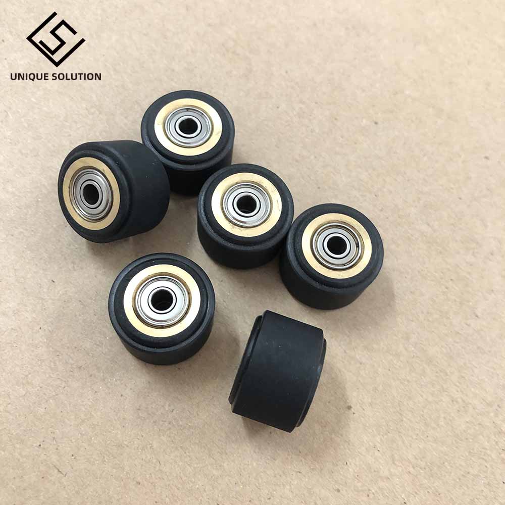 3X for Mimaki Roland CAMM Graphtec CE5000 120 Liyu Cutting Plotter Vinyl Cutter Pinch Roller Push Wheel Roll Feed Rubber Copper