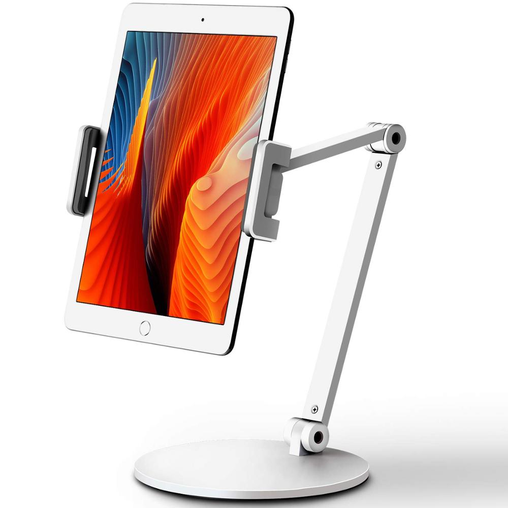 Supporti per Tablet a braccio lungo per Ipad Pro staffa Apple Air 12.9 da 10.9 pollici supporto per Tablet da 7-13 ''accessori da scrivania supporto pieghevole in metallo