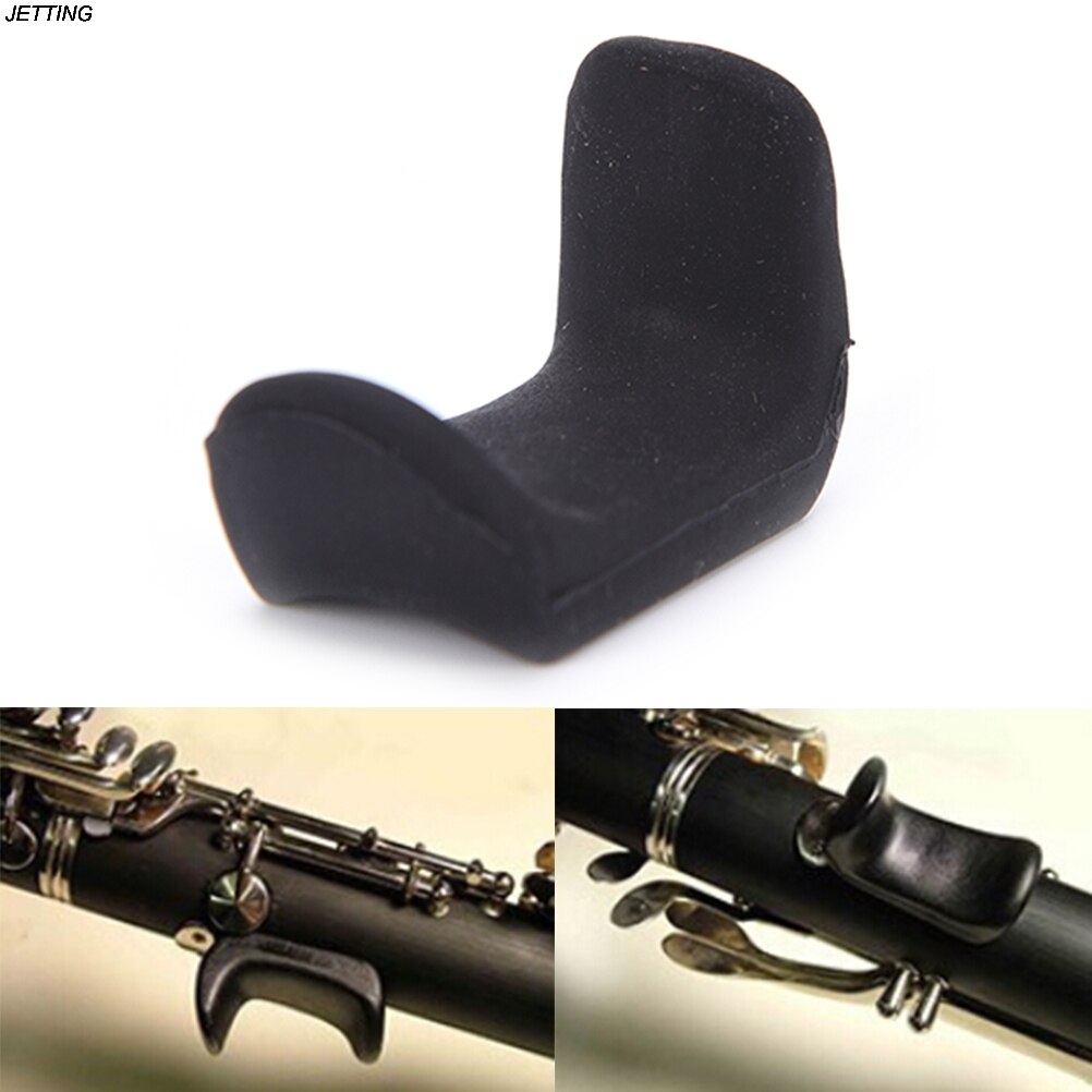 1pc sort justerbar obo klarinet tommelfingerstøtte ergonomisk tilbehør til klarinet obo