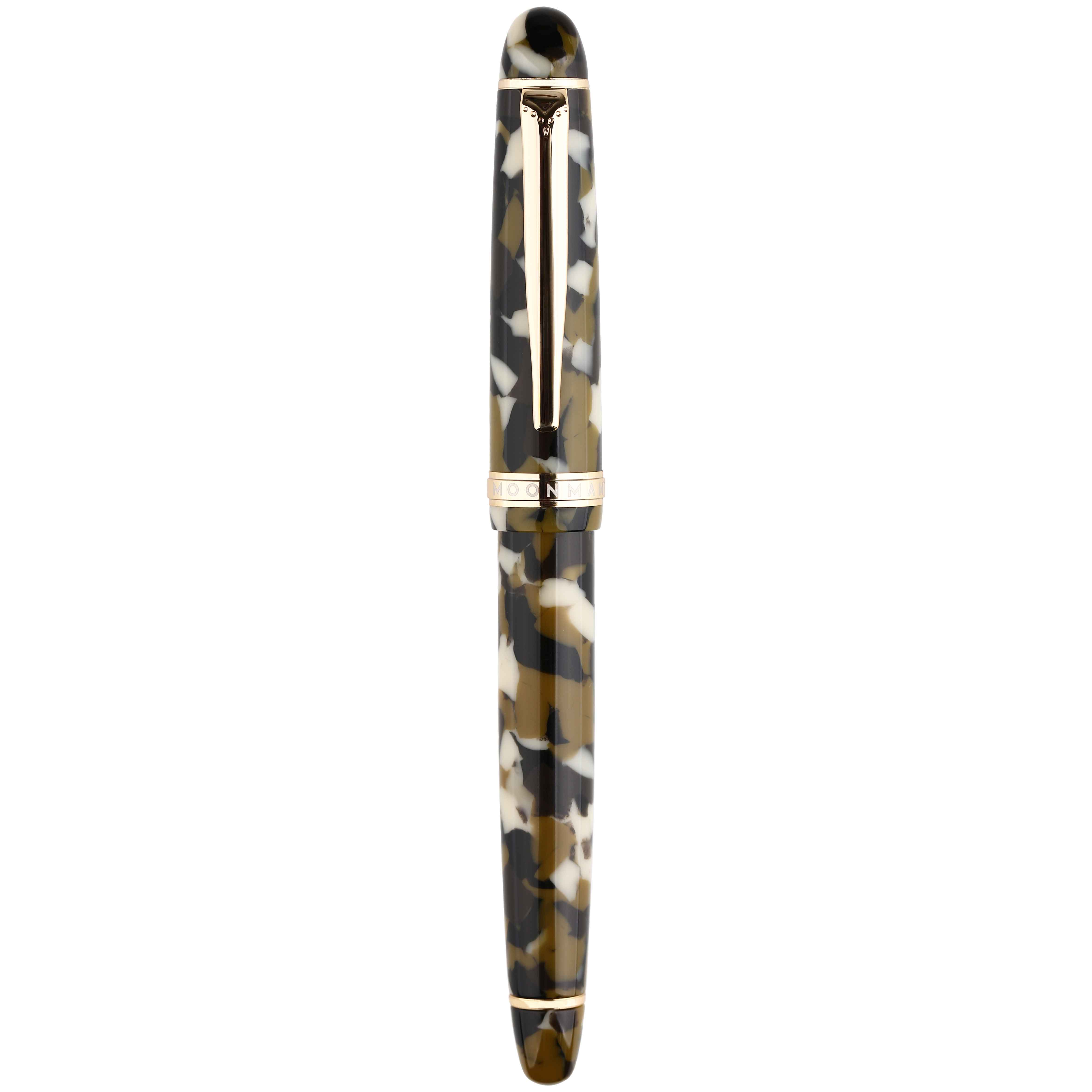 Moonman S3 Colorful Resin Fountain Pen Camouflage Gold-plated EF/F Nib Ink Pen Original Box