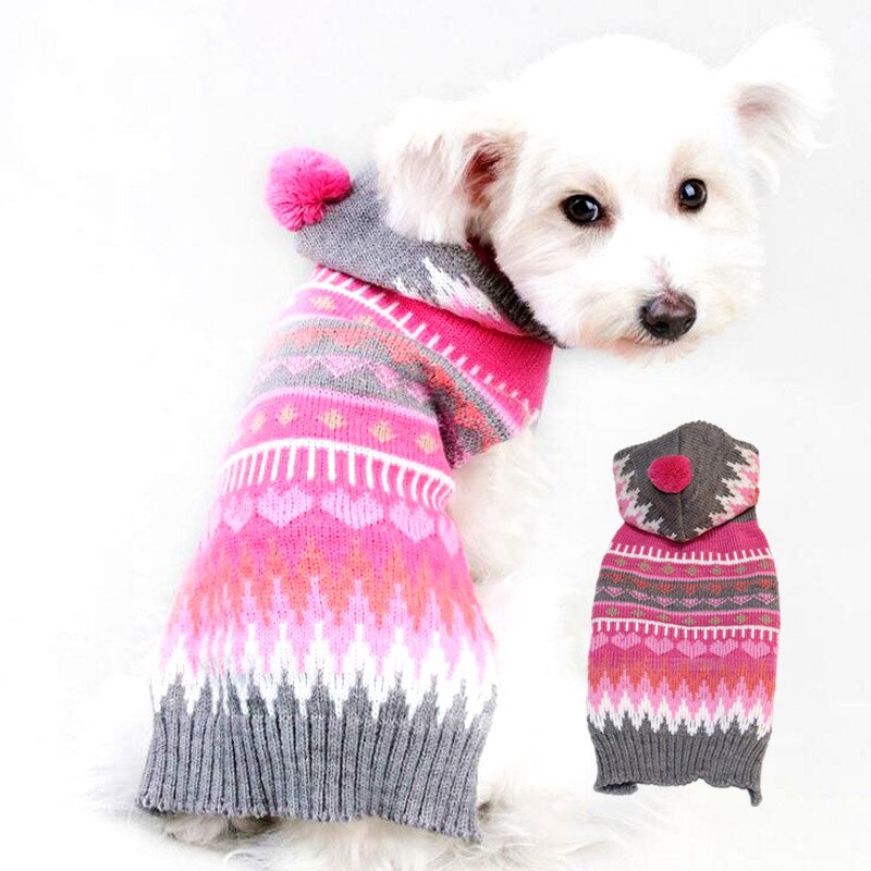 Winter Pet Kleding Warm Kerst Hond Kleding Kleine Hond Gebreide Trui Kat Kostuum Honden Hoodies Trui Voor Chihuahua Teddy