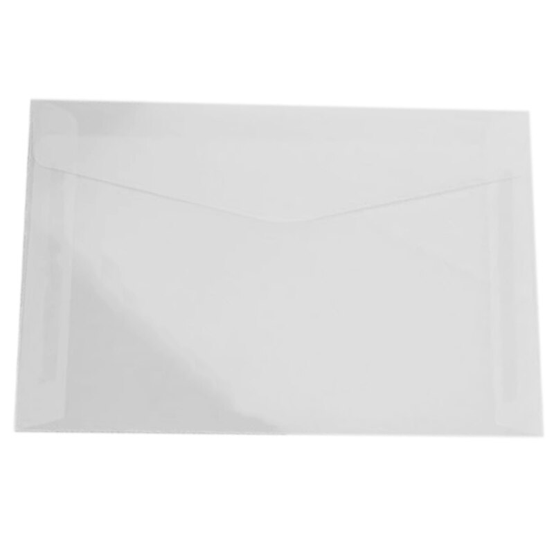 Sobres translúcidos de papel pergamino blanco de 50 Uds.