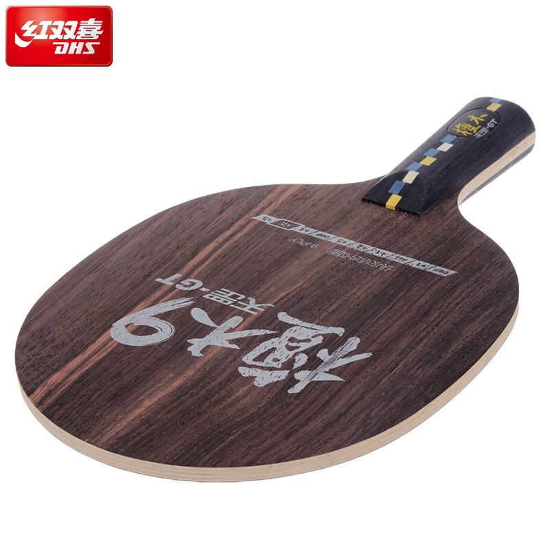 Original dhs DI-GT 9 capas de madera pura Tenis de Mesa cuchillas para raqueta de ping pong sándalo ataque rápido raqueta deportes