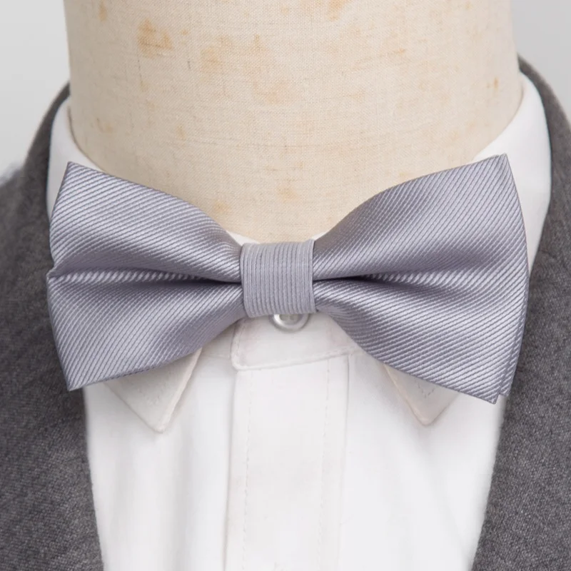 Laços pretos clássicos masculinos, gravata borboleta de poliéster, tecido, ponto, verificado, borboleta descascada, vestido de casamento, cão formal masculino, moda