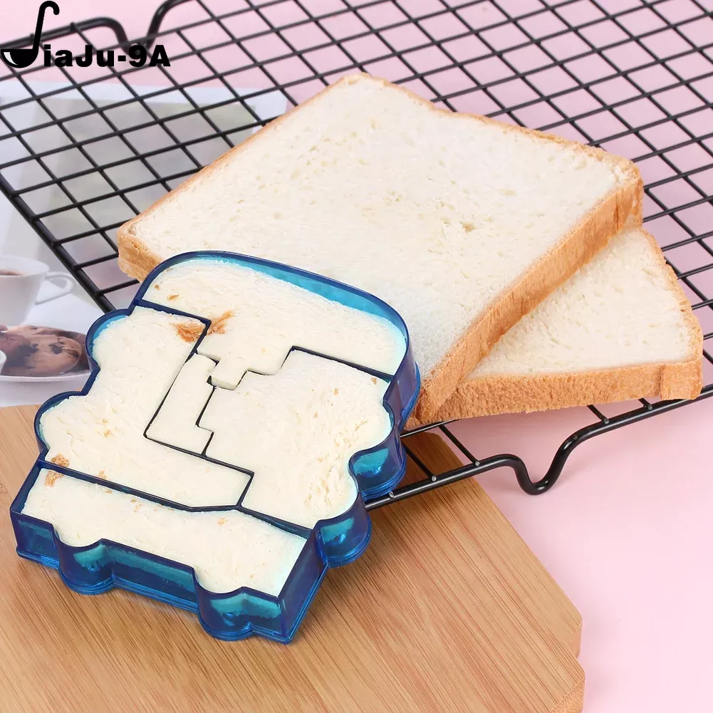 Cortadores de sándwiches para niños, molde de plástico para cortar pan de comida, sellador, cortador de almuerzo, para niños, accesorios de cocina