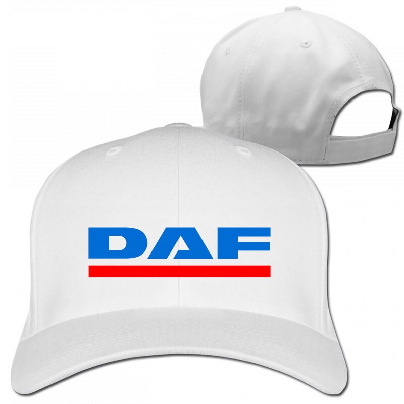 daf vector logo Baseball cap men women Trucker Hats adjustable cap: 1-White