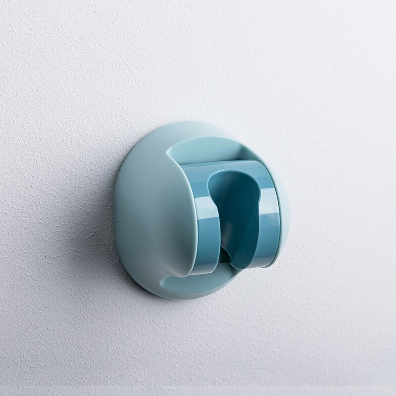 Nordisk stil abs brusebad holder vægmonteret juster brusehoved beslag opbevaring rack hjem opbevaring arrangør badeværelse tilbehør: Blå