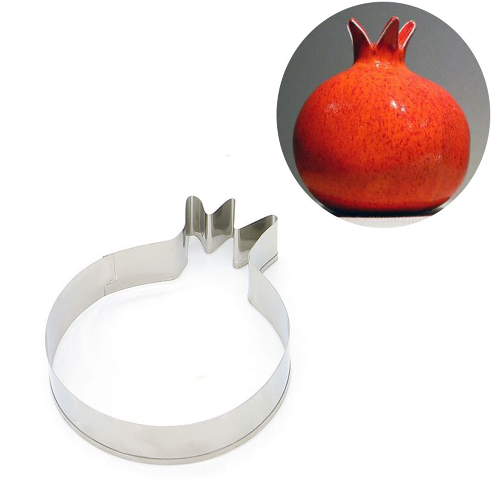 3 pcs Stainless Steel Pomegranate Cookie Cutters Baking Molds for DIY Cake Fondant Dessert Shaped Chocolate Tools