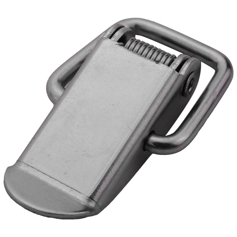 YO-50Pcs Cabinet Spring Loaded Iron Straight Loop Toggle Latch 45Mm Length