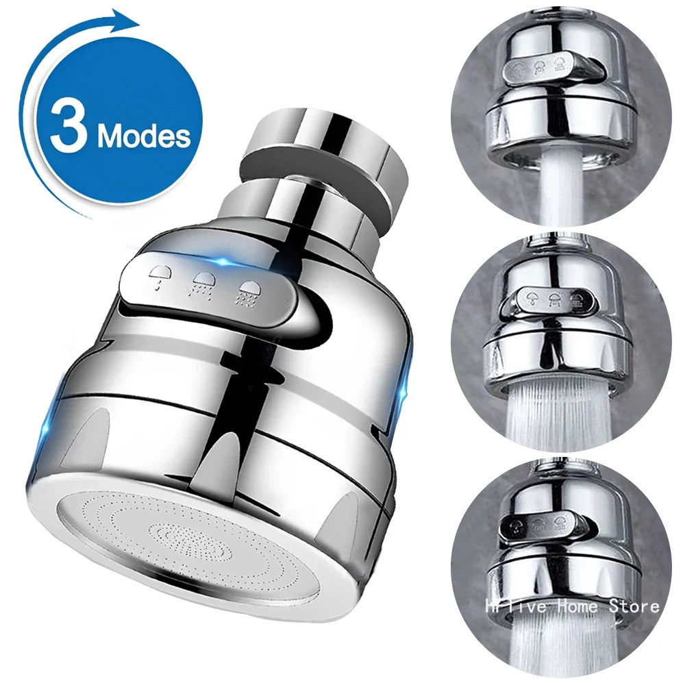 2/3 Modi Universele Keuken Kraan Adapter 360 ° Rotatie Kraan Filter Extenders Gadgets Sproeien Waterbesparende Kraan Mondstuk