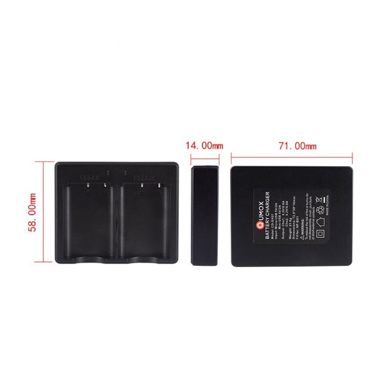 NP-BX1 Batterij Oplader Dual Slot Snel Opladen Adapter Voor Sony FDR-X1000VR X1000V X3000R RX100 RX100M2 RX100M3 Camera