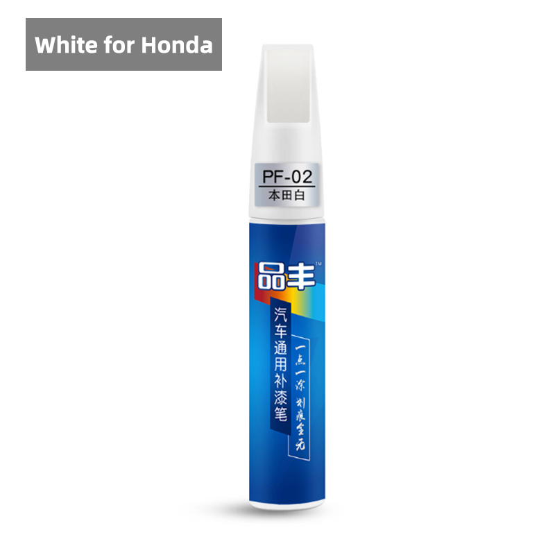 Pluma de pintura para coche, agente reparador de arañazos automático, cuidado del coche, eliminador de arañazos, herramienta de Relleno de pintura, 20 colores: white for Honda